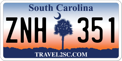 SC license plate ZNH351