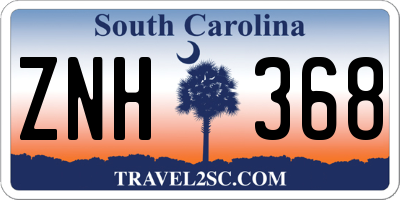 SC license plate ZNH368