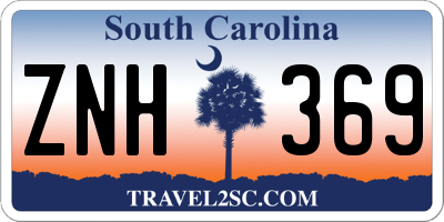 SC license plate ZNH369