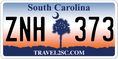 SC license plate ZNH373