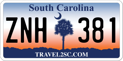 SC license plate ZNH381