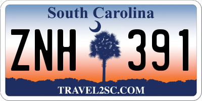SC license plate ZNH391