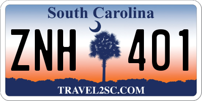 SC license plate ZNH401