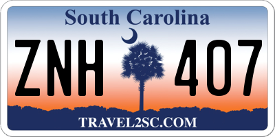 SC license plate ZNH407