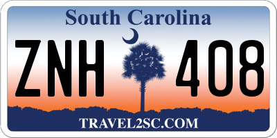 SC license plate ZNH408