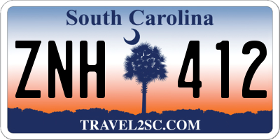 SC license plate ZNH412