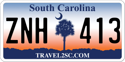 SC license plate ZNH413