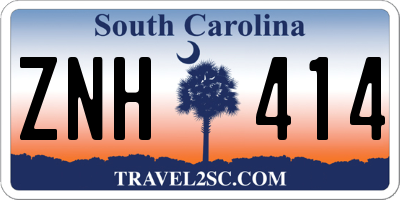 SC license plate ZNH414