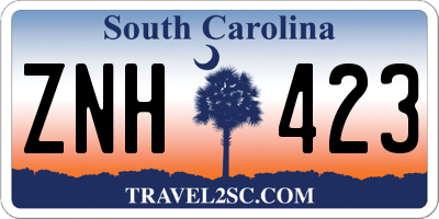 SC license plate ZNH423