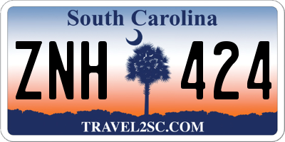 SC license plate ZNH424