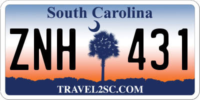 SC license plate ZNH431