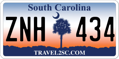 SC license plate ZNH434