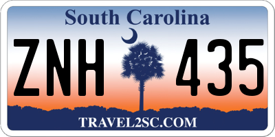 SC license plate ZNH435
