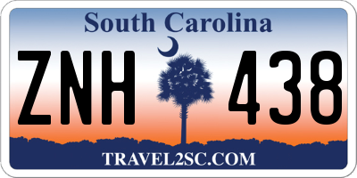 SC license plate ZNH438