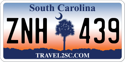 SC license plate ZNH439