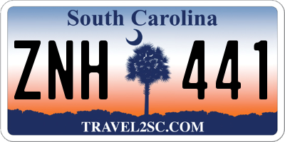 SC license plate ZNH441