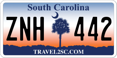 SC license plate ZNH442