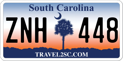 SC license plate ZNH448