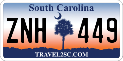 SC license plate ZNH449