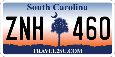 SC license plate ZNH460