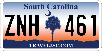 SC license plate ZNH461