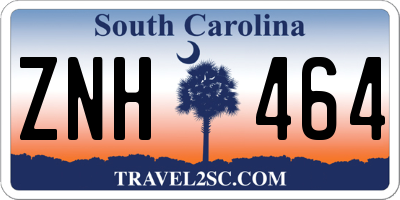 SC license plate ZNH464