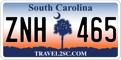 SC license plate ZNH465