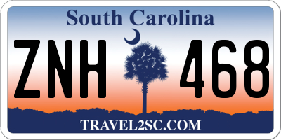 SC license plate ZNH468