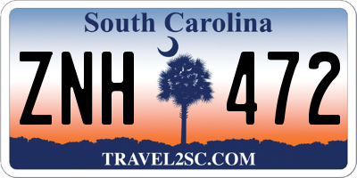 SC license plate ZNH472
