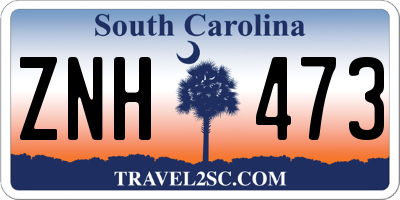 SC license plate ZNH473