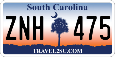 SC license plate ZNH475