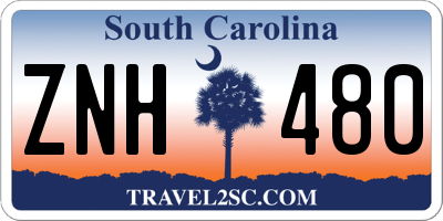 SC license plate ZNH480