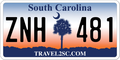 SC license plate ZNH481