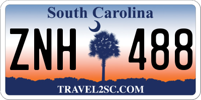 SC license plate ZNH488