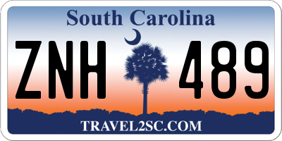 SC license plate ZNH489