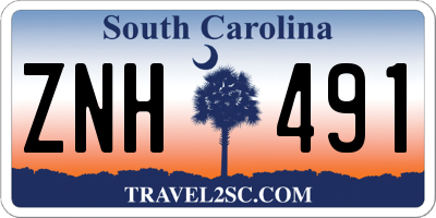 SC license plate ZNH491