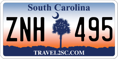 SC license plate ZNH495