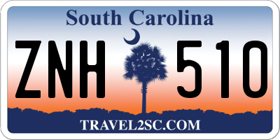 SC license plate ZNH510