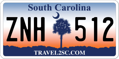 SC license plate ZNH512