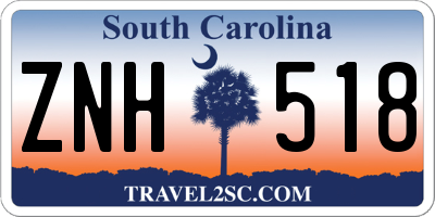 SC license plate ZNH518