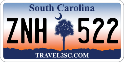 SC license plate ZNH522