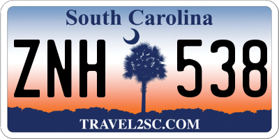 SC license plate ZNH538