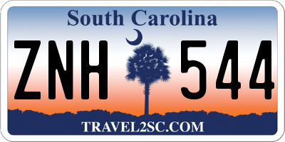 SC license plate ZNH544