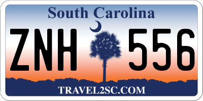 SC license plate ZNH556