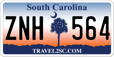 SC license plate ZNH564