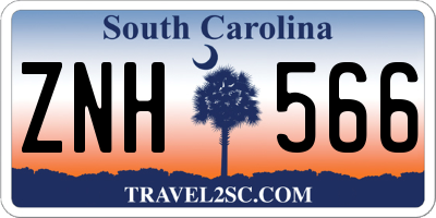 SC license plate ZNH566