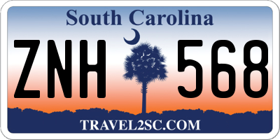 SC license plate ZNH568
