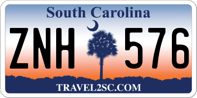 SC license plate ZNH576