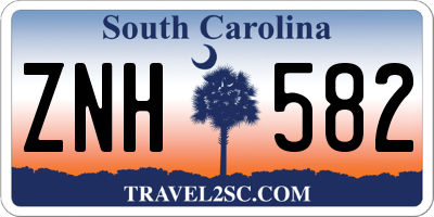 SC license plate ZNH582