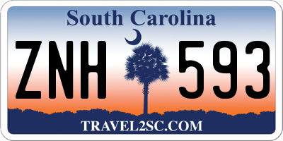 SC license plate ZNH593